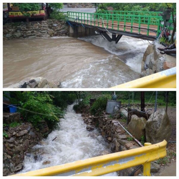 폭우내린후-계곡