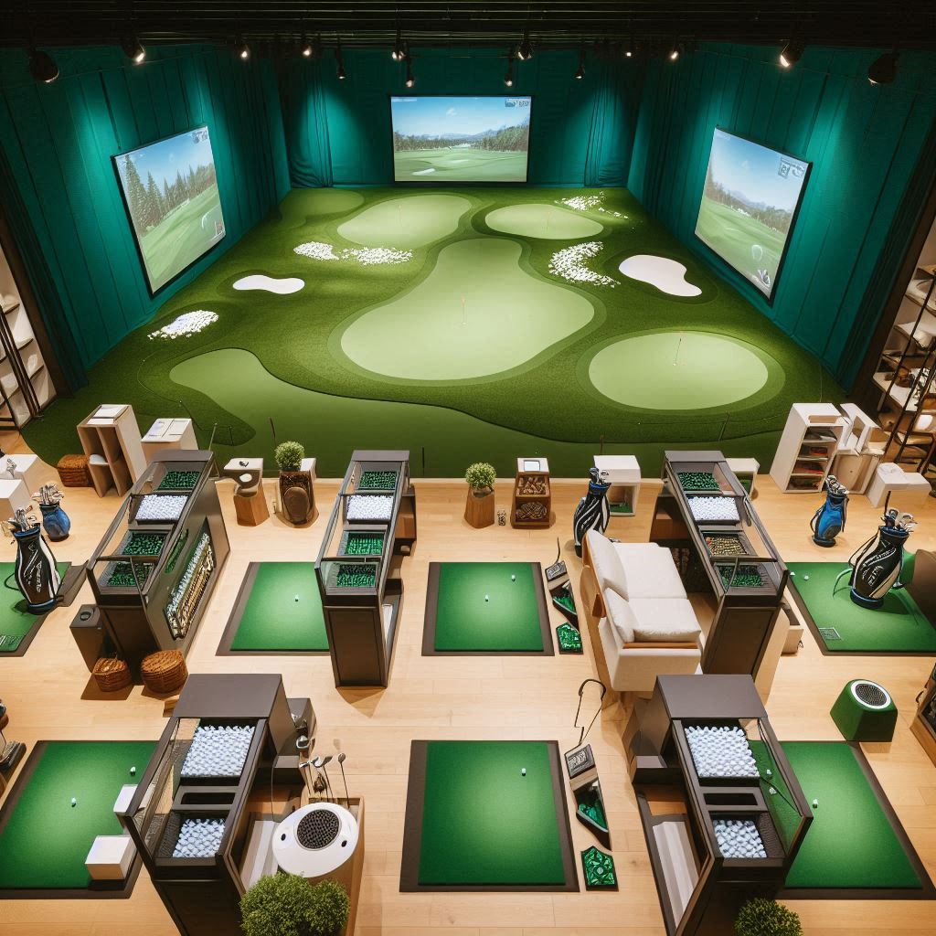 실내골프연습장 배경