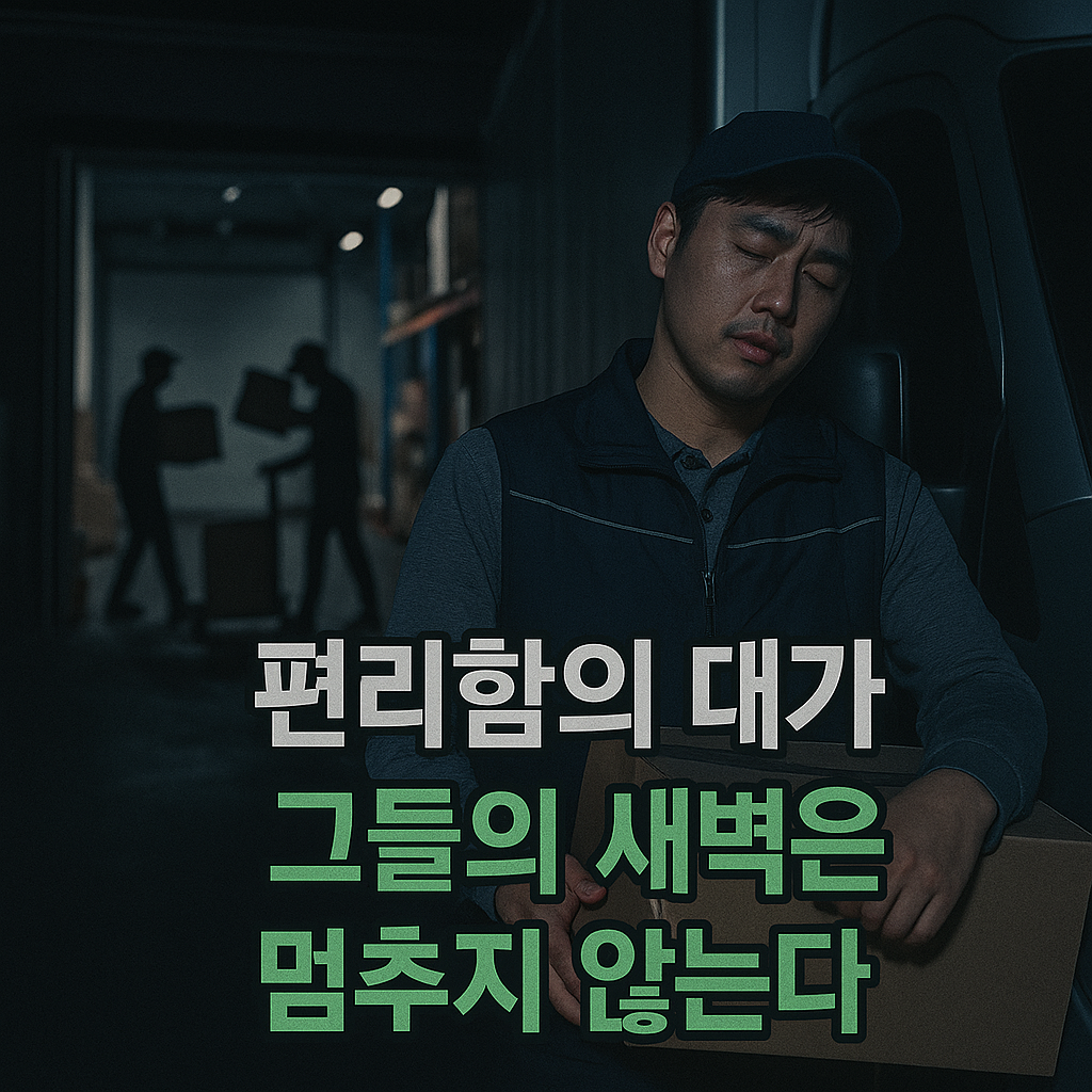물류노동자의 힘든 일상