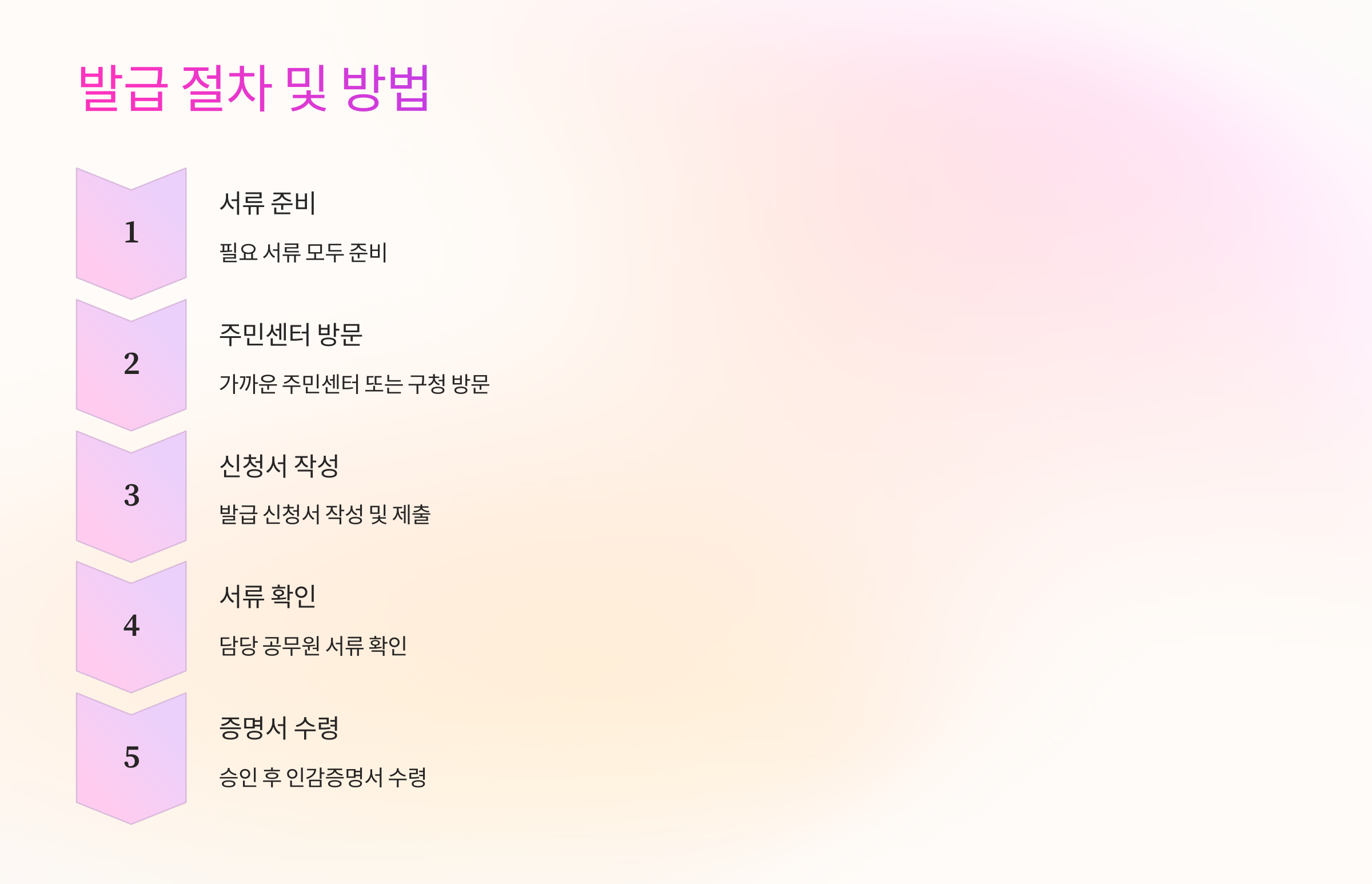 발급 절차 및 방법 🏛