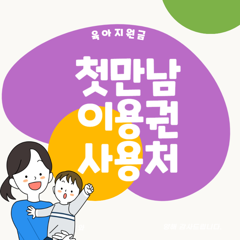첫만남이용권, 육아지원금