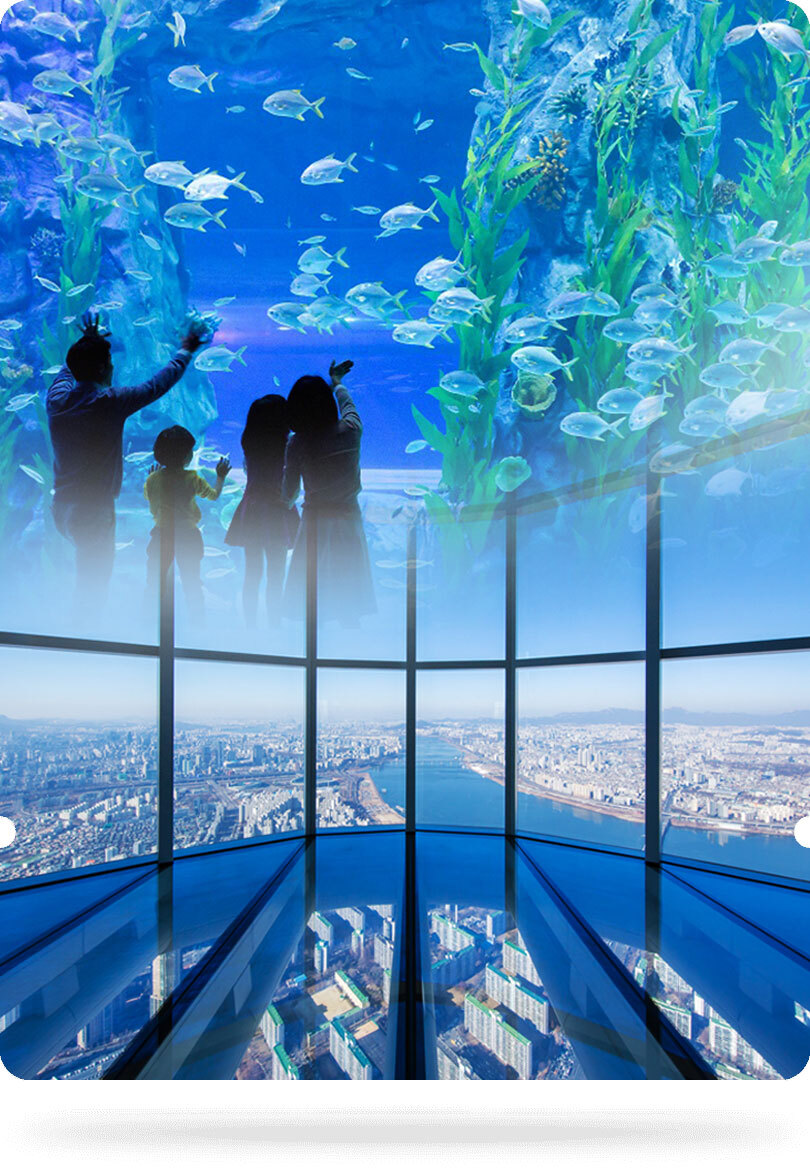 롯데월드타워와 서울스카이