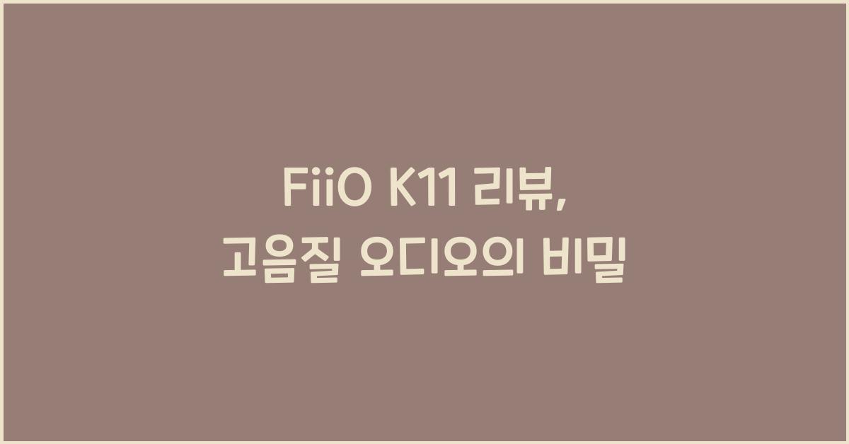 FiiO K11