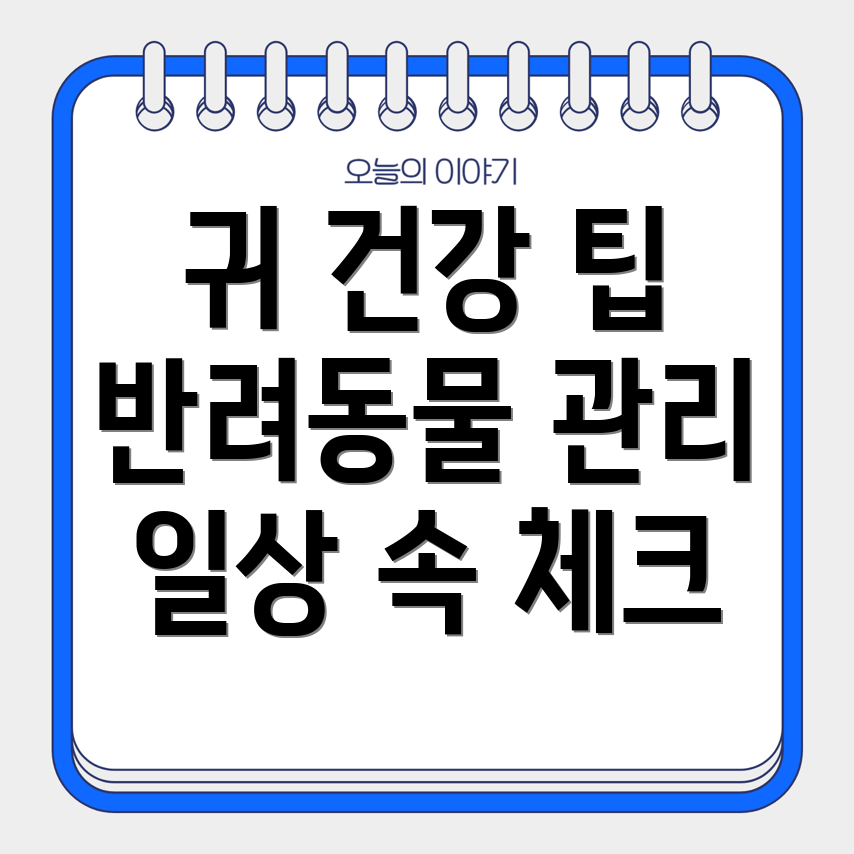 반려동물 귀 관리