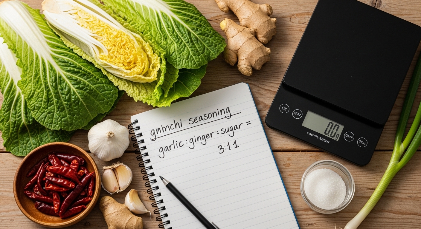 절임배추 40kg 양념 비율