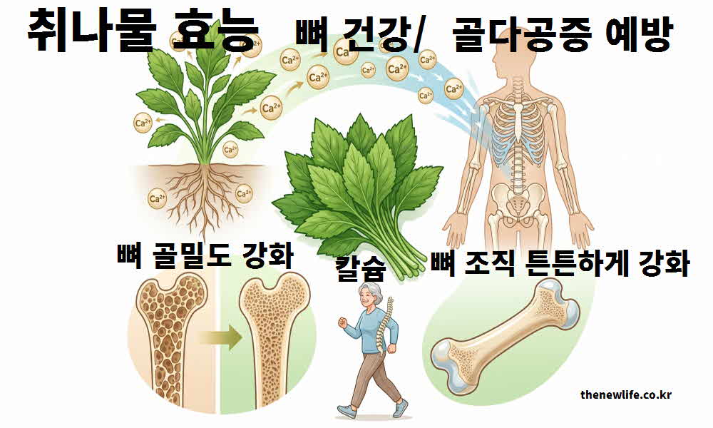 취나물 효능 뼈 건강 골다공증 예방