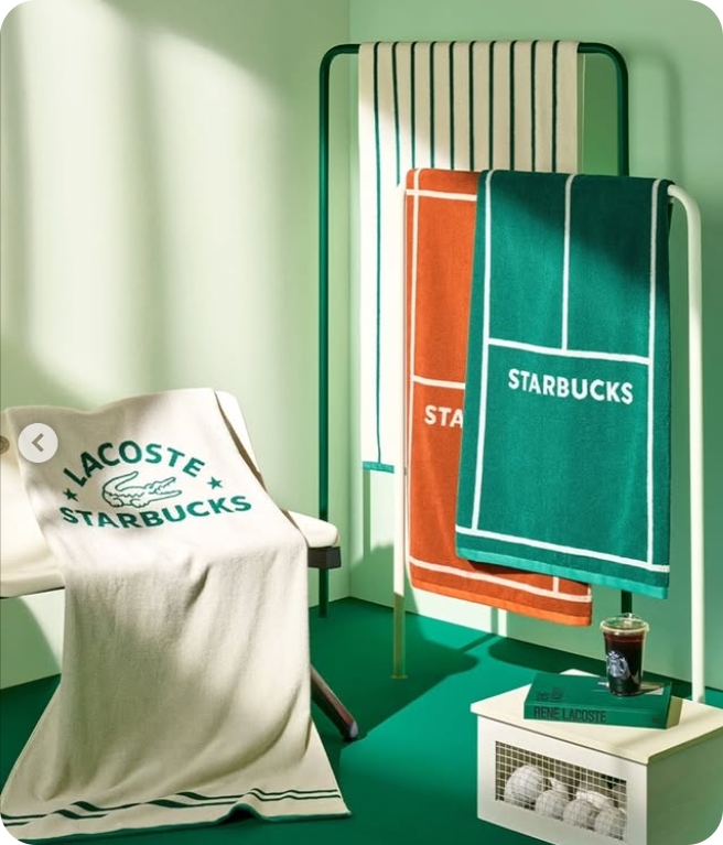 라코스테 x 스타벅스 2025 여름 e-프리퀀시 한정판 굿즈 10종