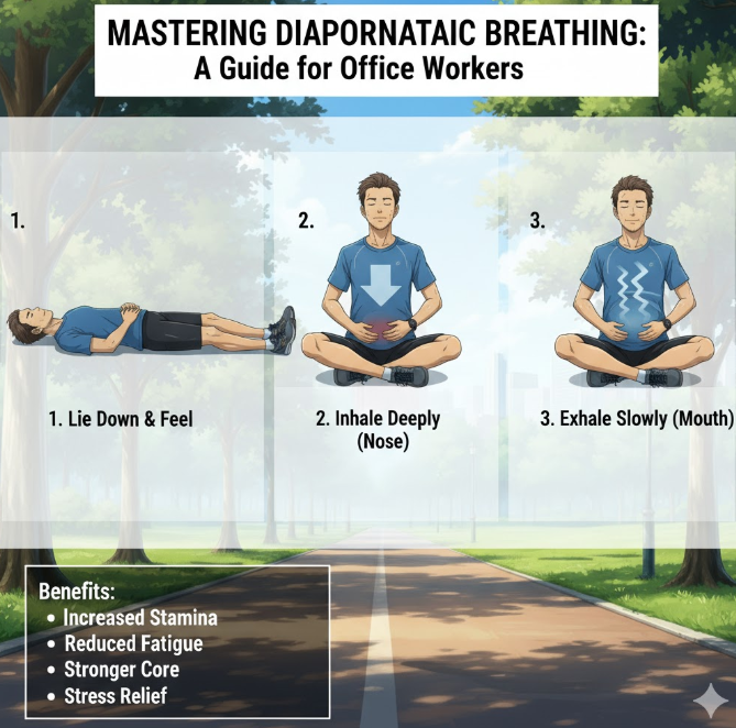 직장인 러너를 위한 복식 호흡법 마스터 가이드