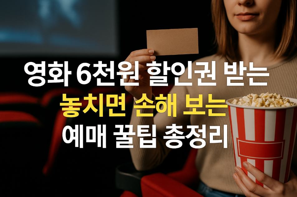 영화 6천원 할인권 받는 법