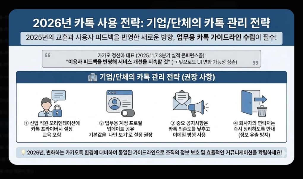 카톡 피드 끄기 완벽가이드, 2026년 변화 대비법