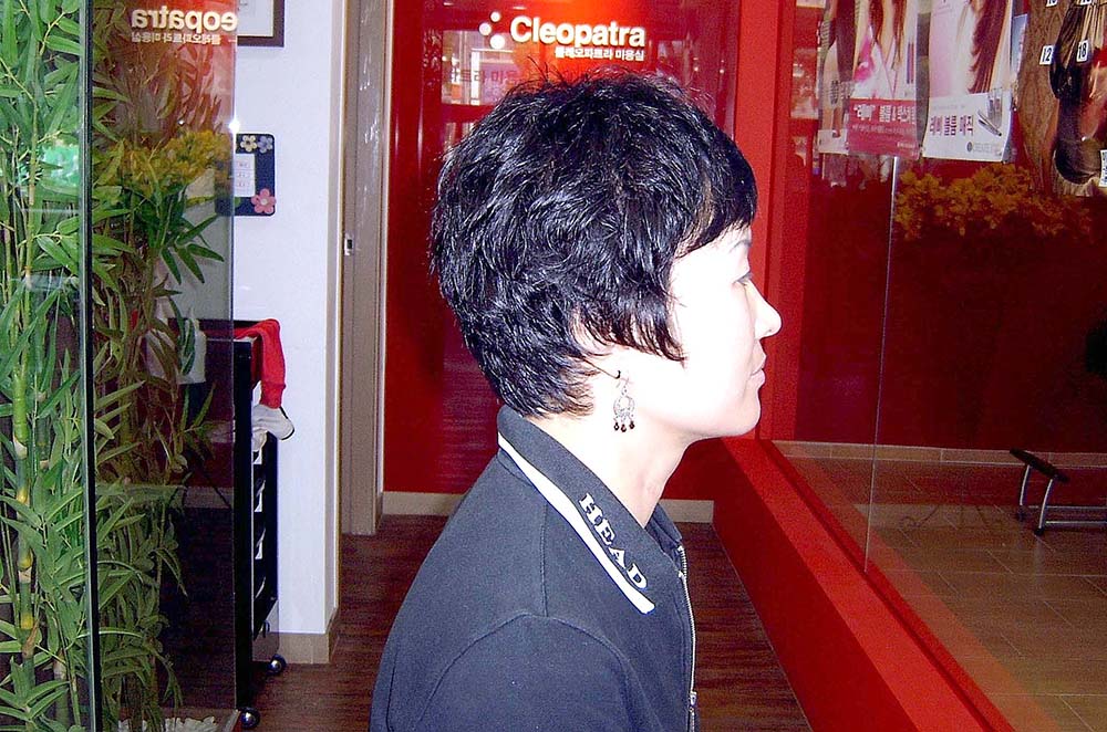 제주 서귀포헤어샵 커트머리 아이롱파마