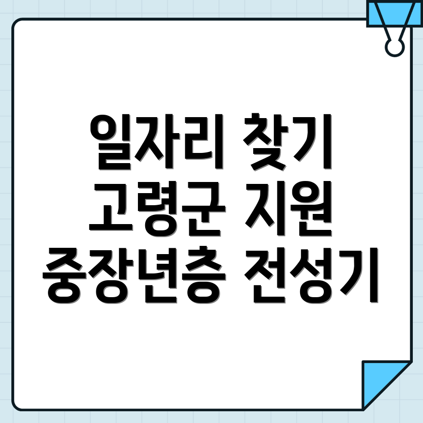 고령군 쌍림면 일자리 채용공고