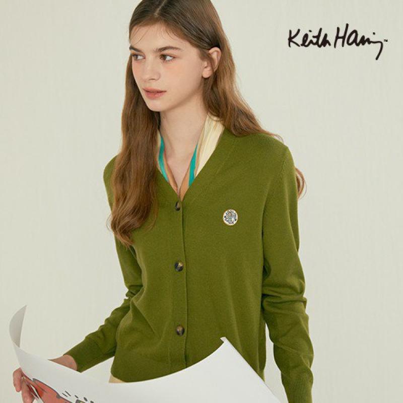 가79 900 키스해링 23FW 자수 니트 가디건 3종 여성