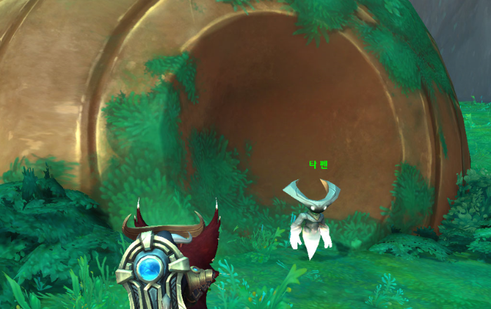 보물대신 타 펜이 있다.