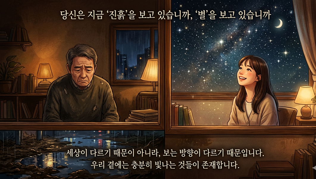 같은 세상을 보면서도 왜 어떤 사람은 불행하고, 어떤 사람은 행복할까