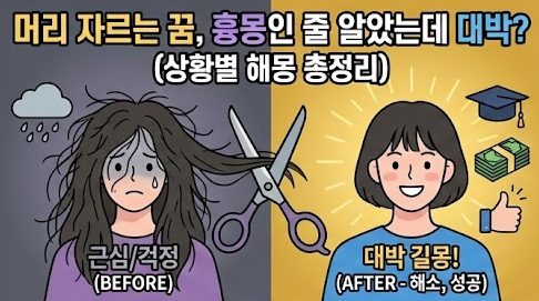 머리 자르는 꿈 길몽