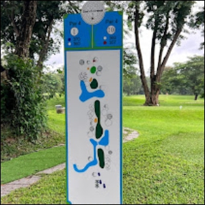 샌드크릭 골프장 표지판