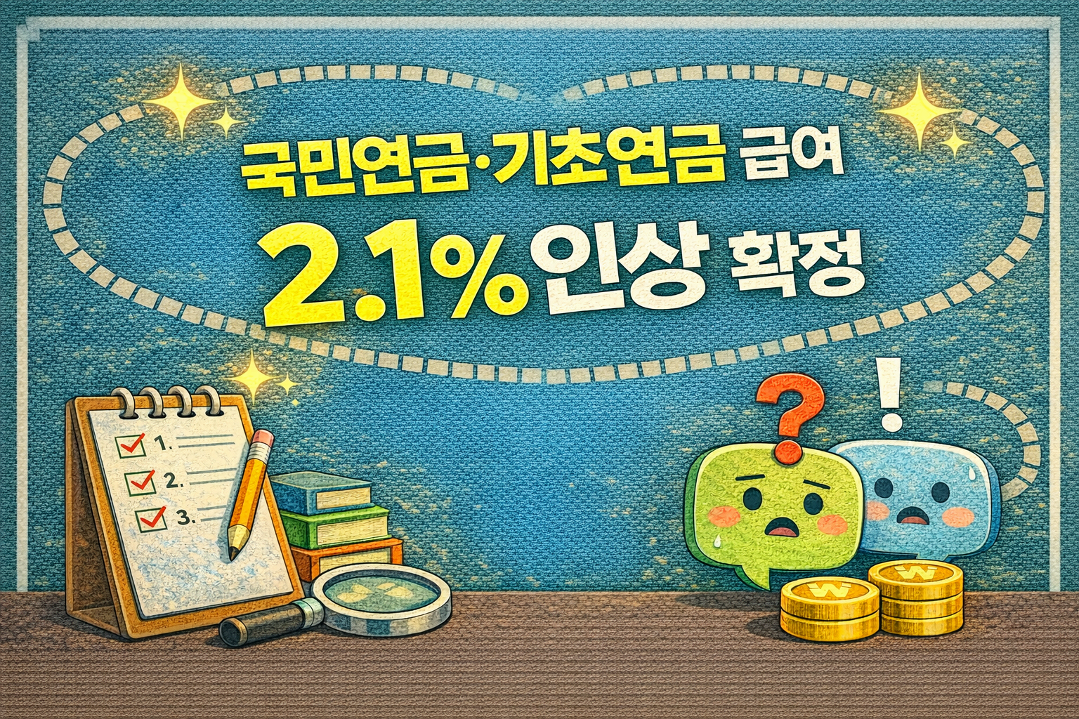 국민연금 2.1% 인상, 내 통장에 찍히는 금액 이렇게 달라집니다