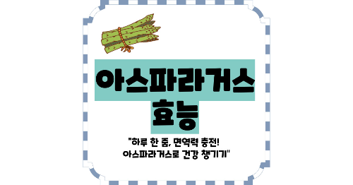 아스파라거스 효능