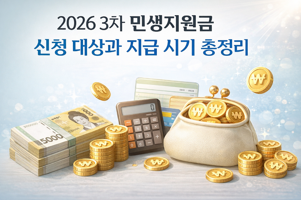 2026 3차 민생지원금 신청 대상과 지급 시기 100% 받는 법