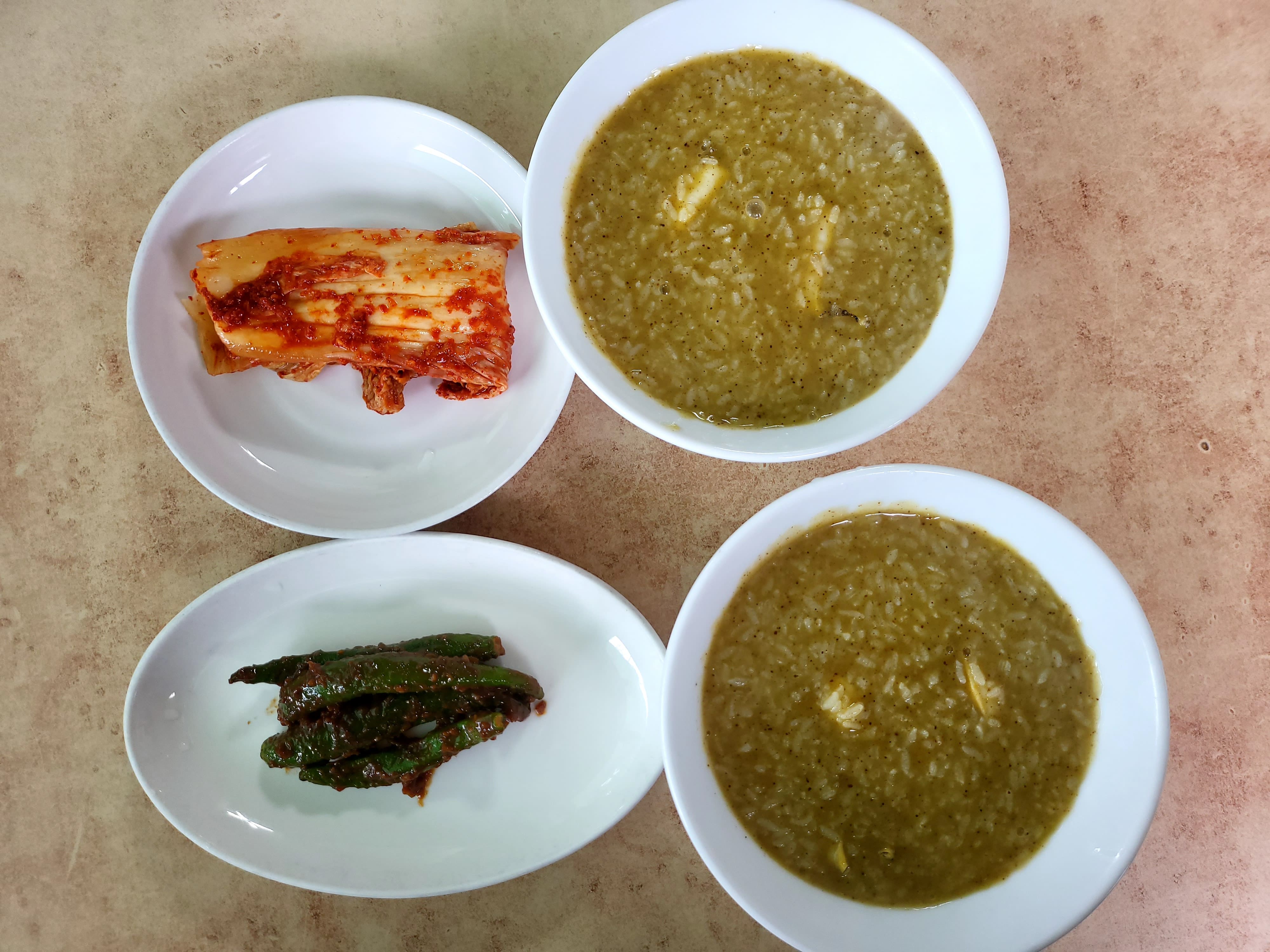 전복죽 한상