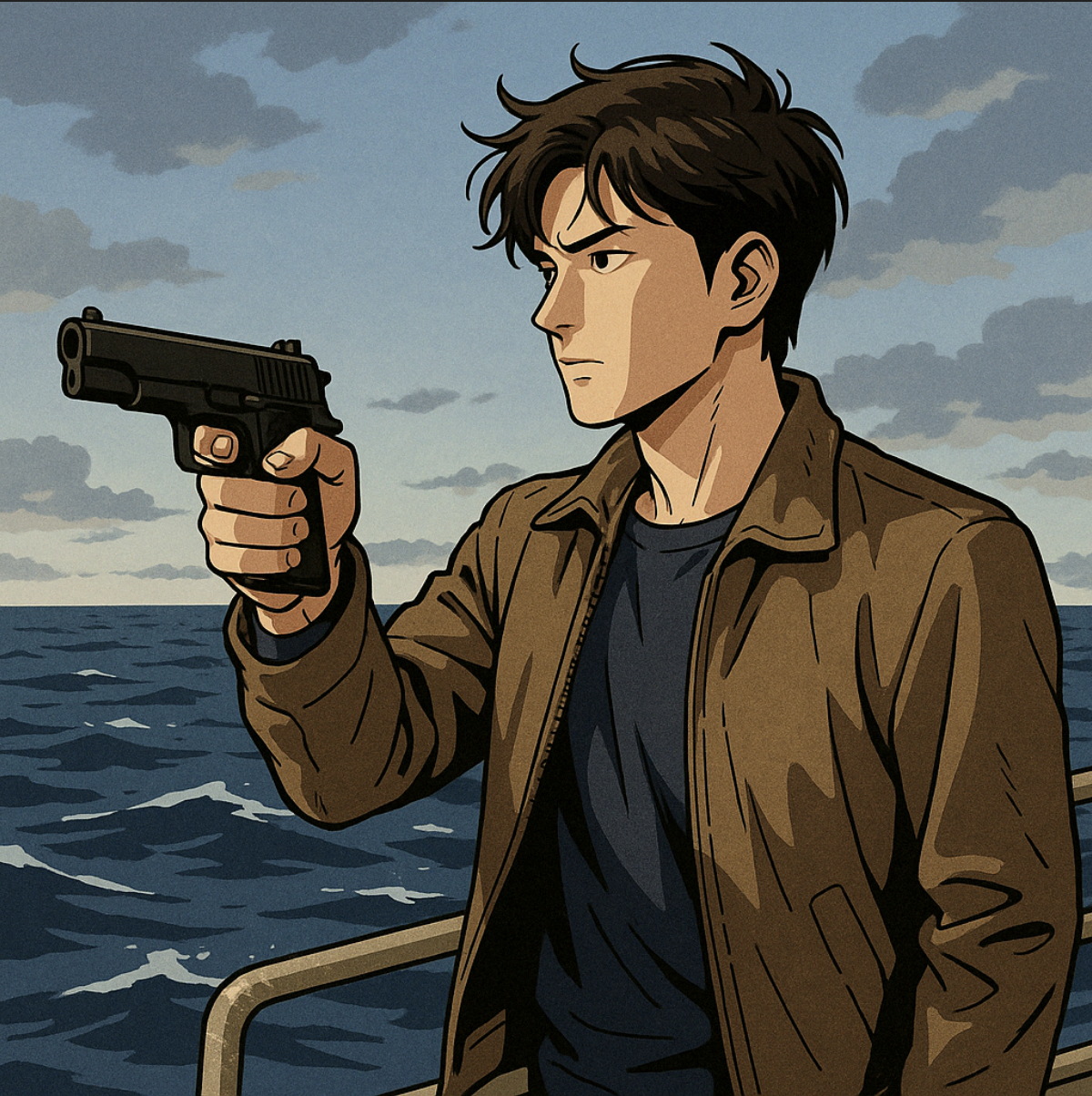 드라마 보물섬 결말에 총을 가지고 바다로 간 주인공