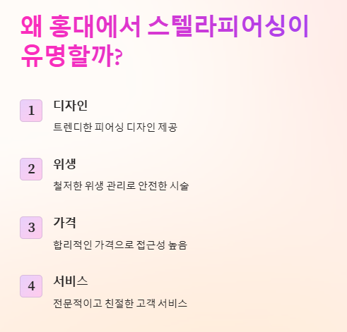 홍대 피어싱 스텔라피어싱