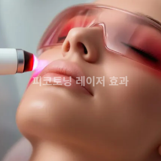 피부 레이저 시술 중인 여성