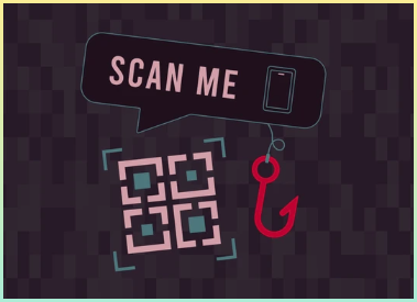 Quishing 사기는 가짜 결제 및 정보 유출을 경고하여 사용자에게 악성 QR 코드에 대한 경고를 제공합니다. Quishing 사기의 주요 시나리오와 QR 코드 피싱의 주요 위험 벡터 일러스트레이션