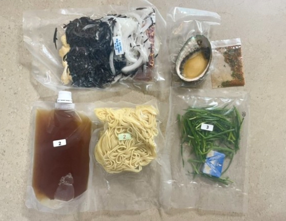 제주 레이 식당 톳 파스타의 재료 