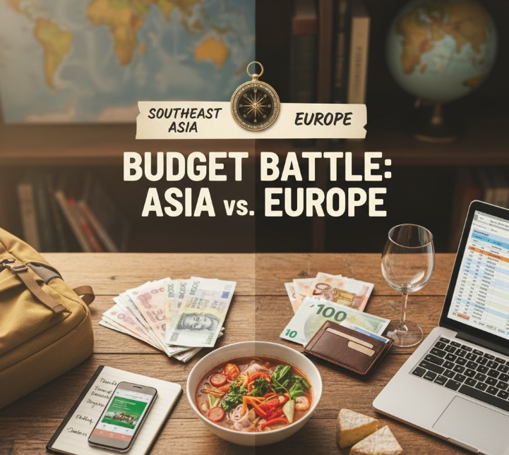 예산 짜기 끝판왕: 국가별 한 달 평균 생활비 상세 분석 (동남아 vs 유럽)