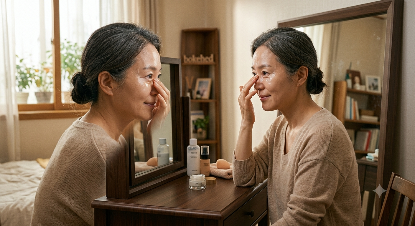 눈 밑 처짐 원인과 붓기 관리, 피부과 전문의가 강조하는 림프 마사지 홈 케어