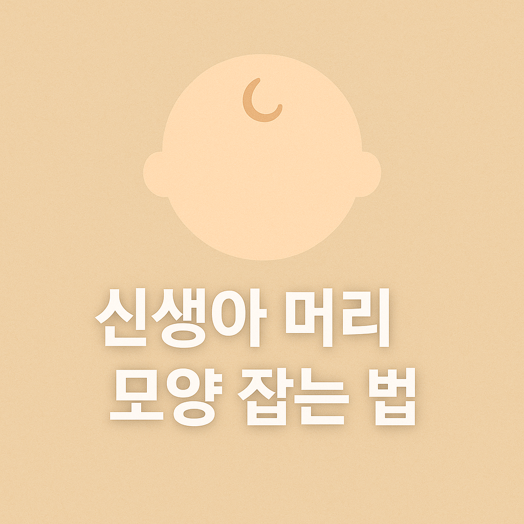 신생아 머리 모양, 지금이 골든타임! 예쁘게 잡는 방법 총정리👶