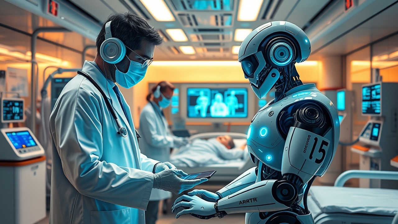 의료진과 AI로봇이 협업하는 병원, Flux AI