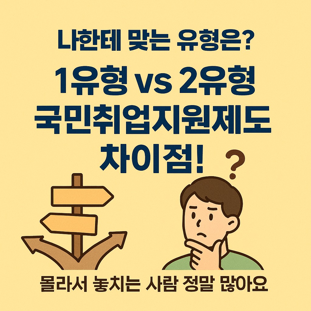 📘 [2편] 국민취업지원제도 - 당신은 1유형일까 2유형일까?