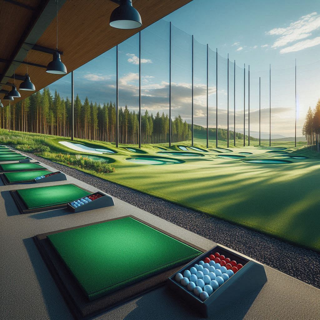 실외골프연습장 배경