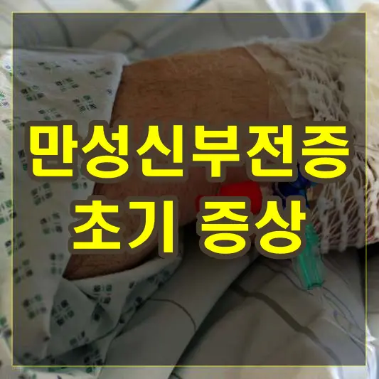 만성신부전증 초기 증상