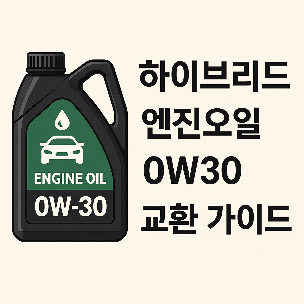 하이브리드 엔진오일 0W30 교환 가이드