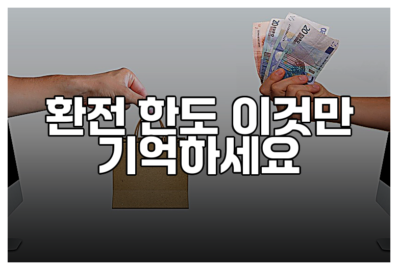 환전 한도 이것만 기억하세요