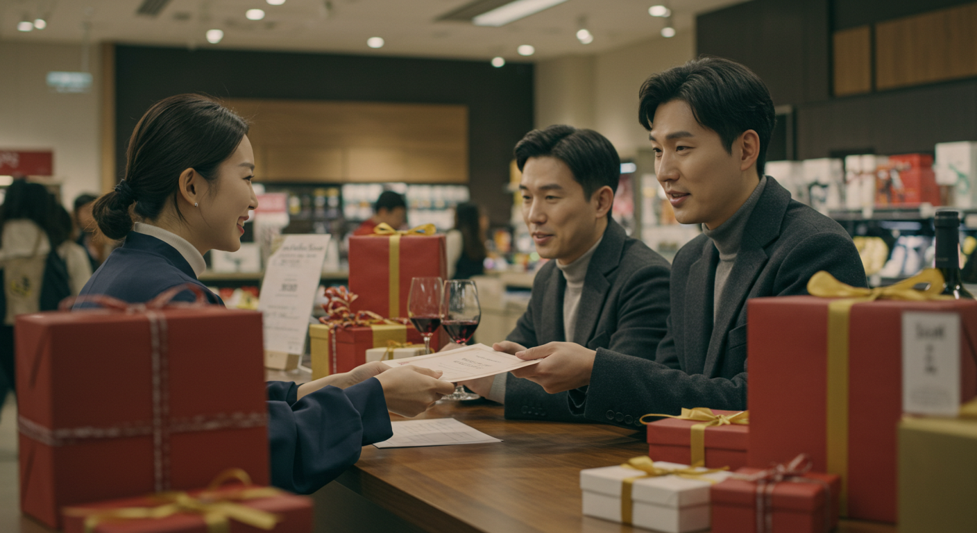 상품권 구입과 사은품수령