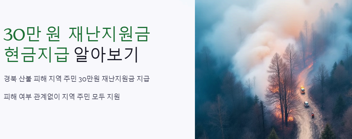 30만원 재난지원금 현급지급 알아보기