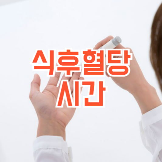 식후혈당 정상수치 시간 1시간? 2시간? 3시간? 관리방법!