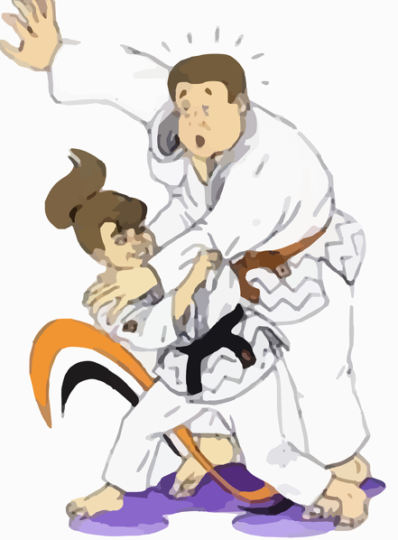 유도 스포츠 경쟁 이미지