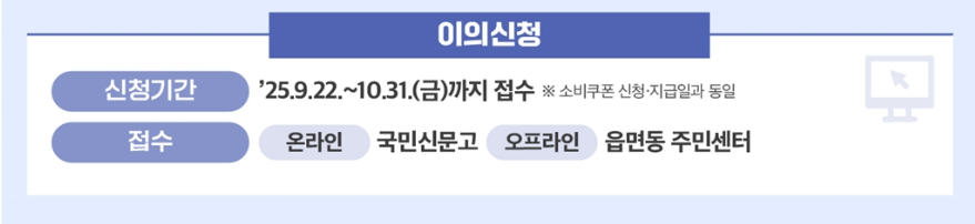 민생회복 소비 쿠폰 2차 이의신청 방법