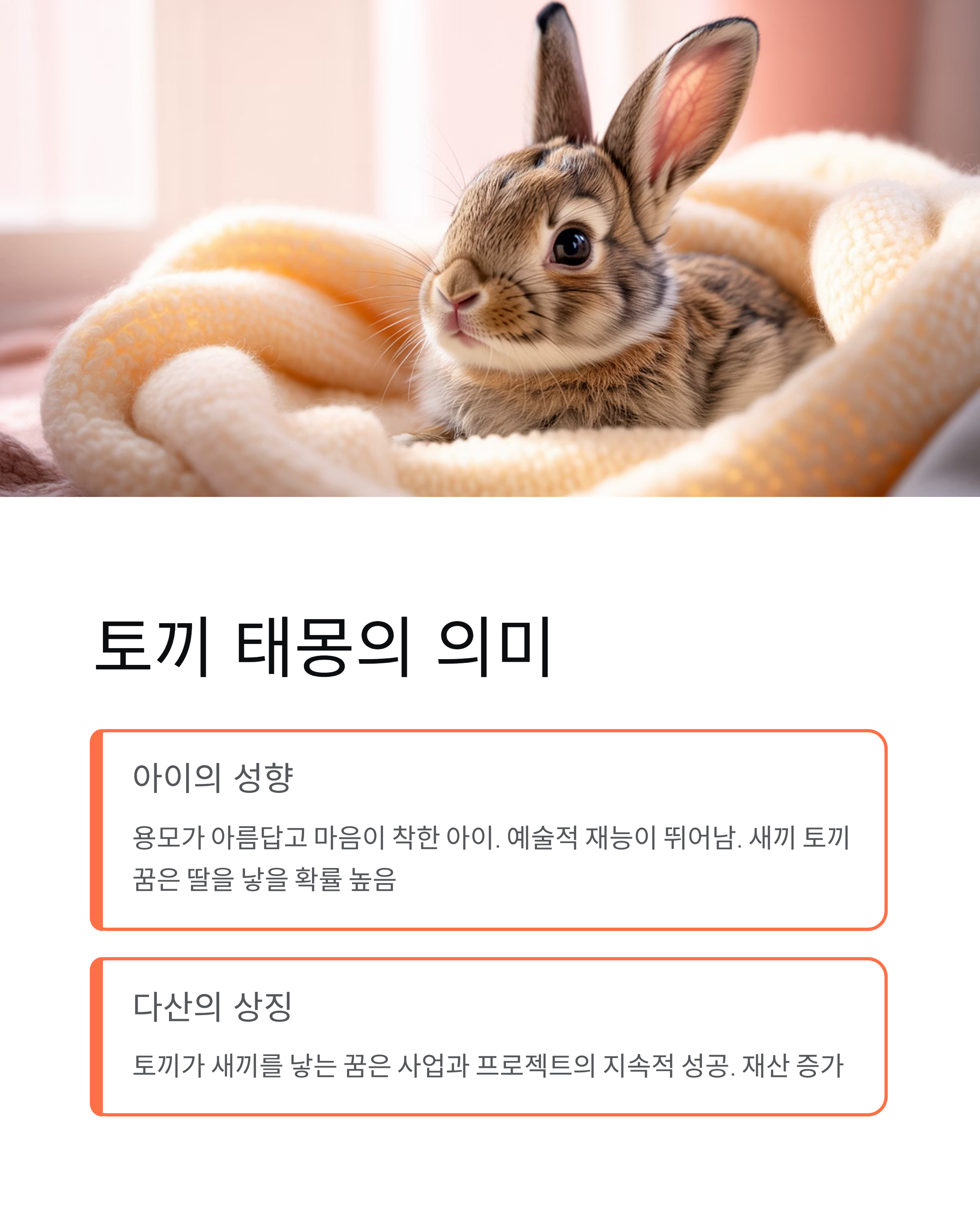 🐇 토끼꿈: 행운과 횡재수 폭발! ,토끼 태몽부터, 하얀토끼 꿈 해몽까지 10가지 풀이!