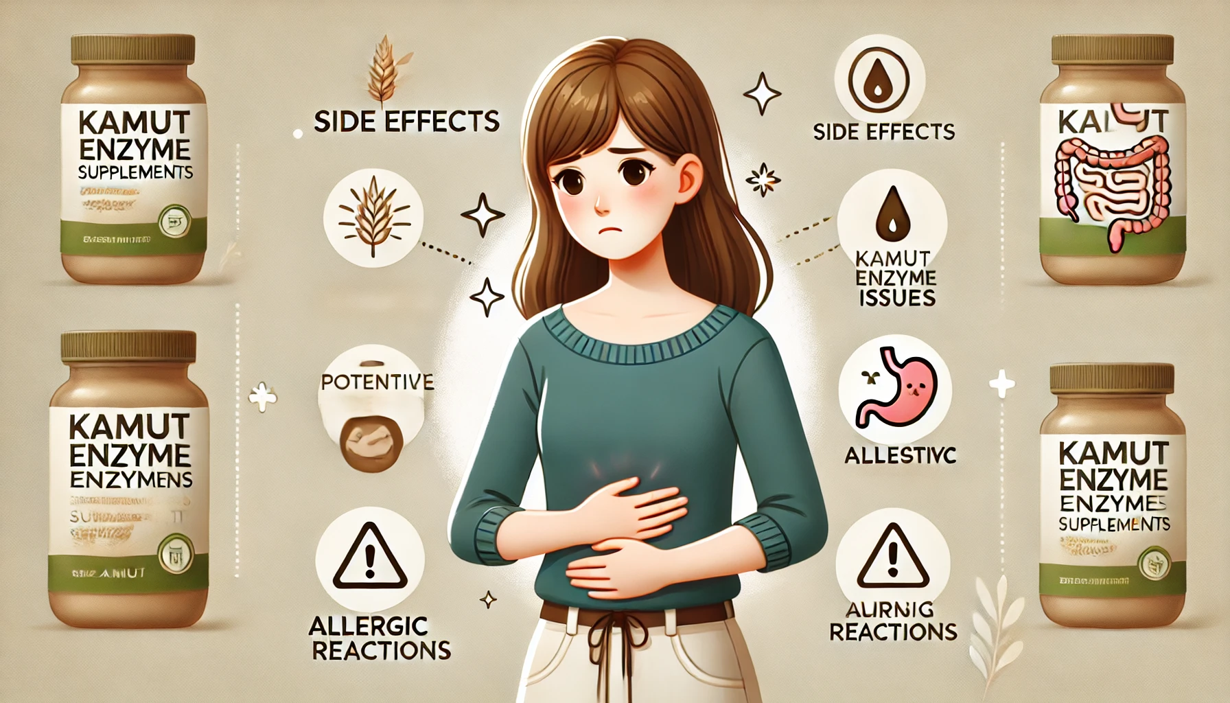 카무트 효소의 부작용 및 주의 사항