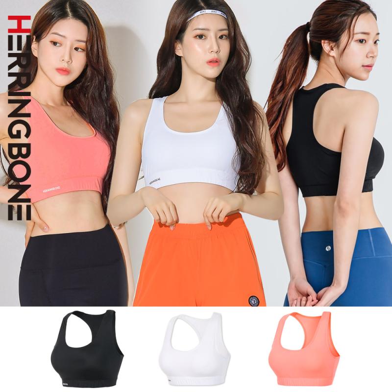 헤링본 마카롱 여자 브라탑 래쉬가드 이너 스포츠 요가복 상의 빅사이즈 수영복 속옷 CD200