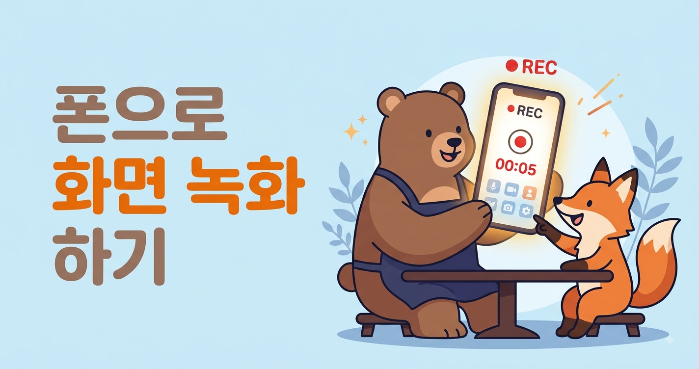 스마트폰 화면 녹화하는 법, 갤럭시&middot;아이폰 폰만으로 (앱 없이)