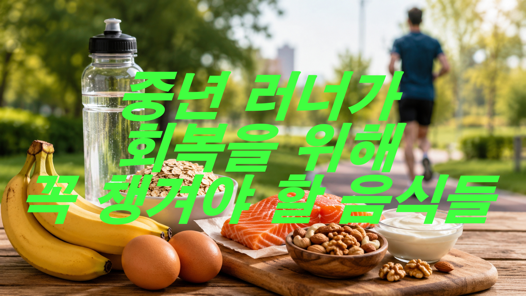 중년 러너가 회복을 위해 꼭 챙겨야 할 음식들