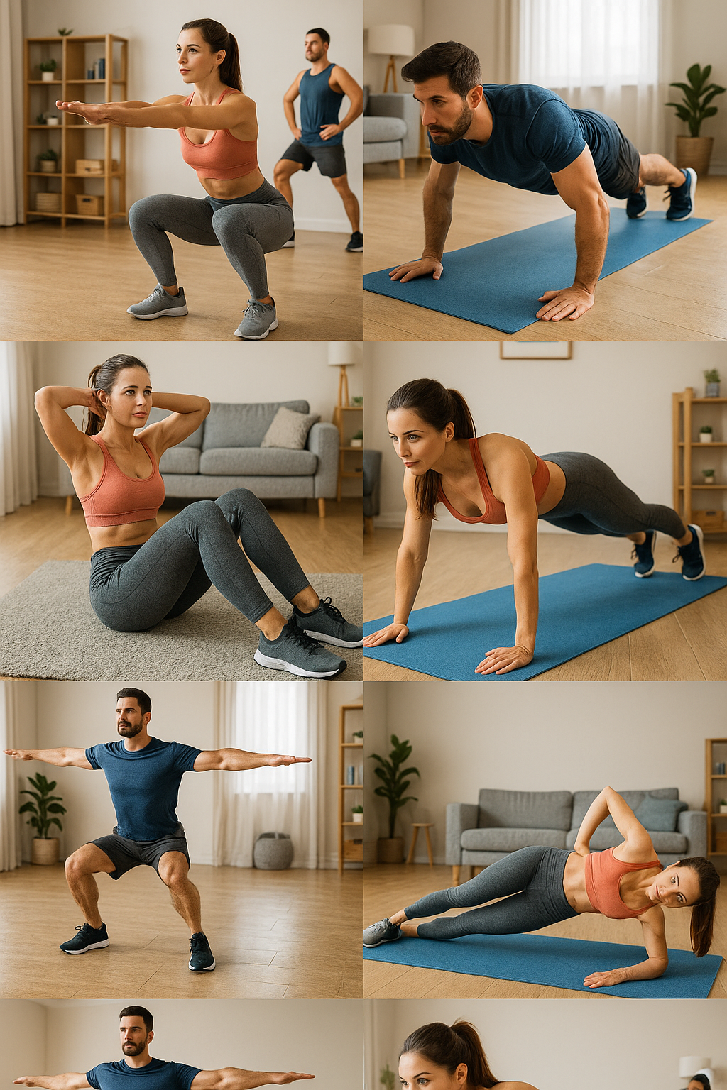 홈트레이닝 기구 없이 할 수 있는 근력운동 10가지